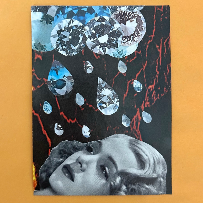 Hard Rain aceo art card