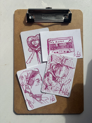 “Be Mine” Valentines Day special aceo art card thumbnail 2