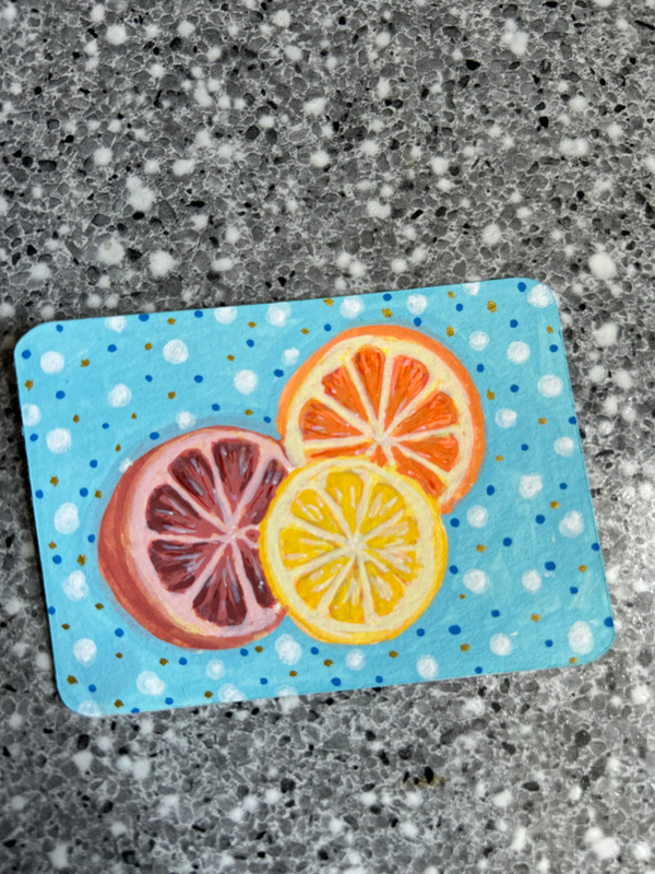 Fruit by the Slice aceo art card