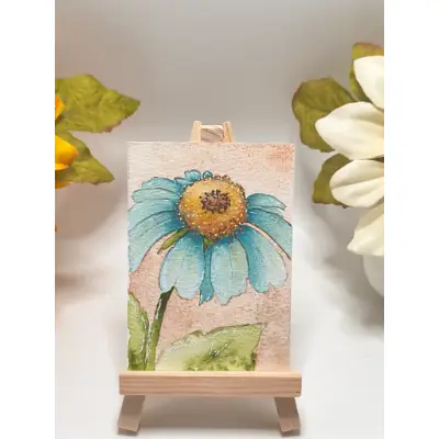 Bluebell Serenity aceo art card thumbnail 1