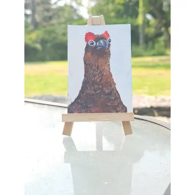 Willow Ptarmigan aceo art card thumbnail 2