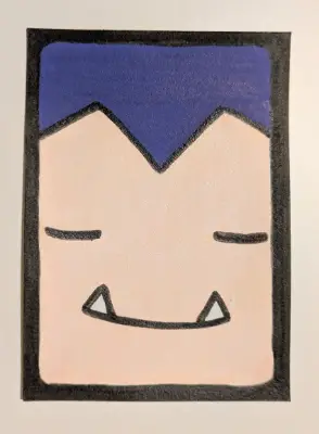 Snorlax aceo art card thumbnail 1