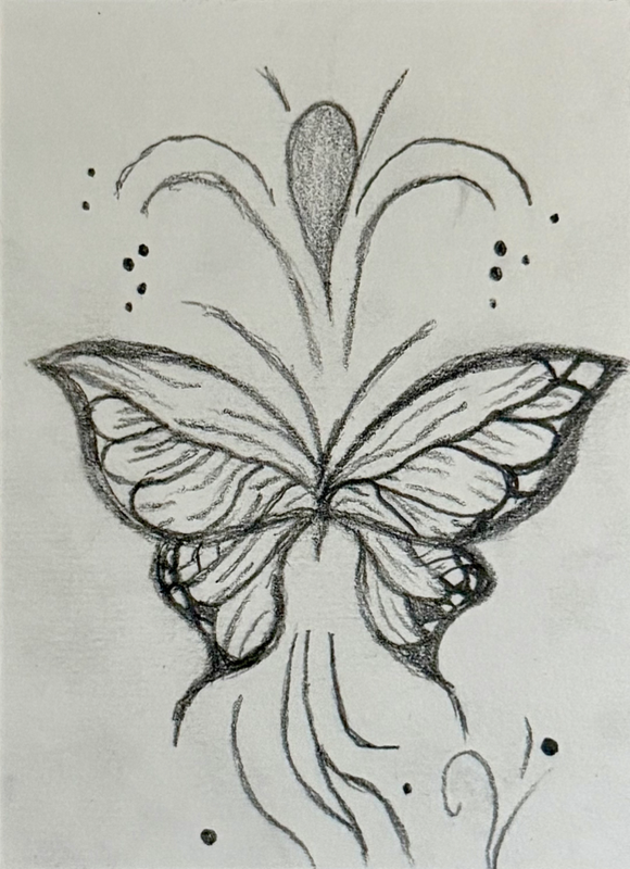 Butterfly #1 aceo art card
