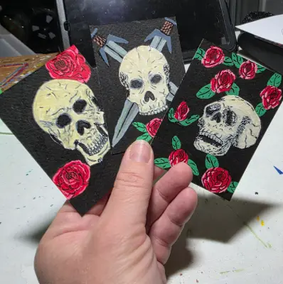 Love in Death III aceo art card thumbnail 2