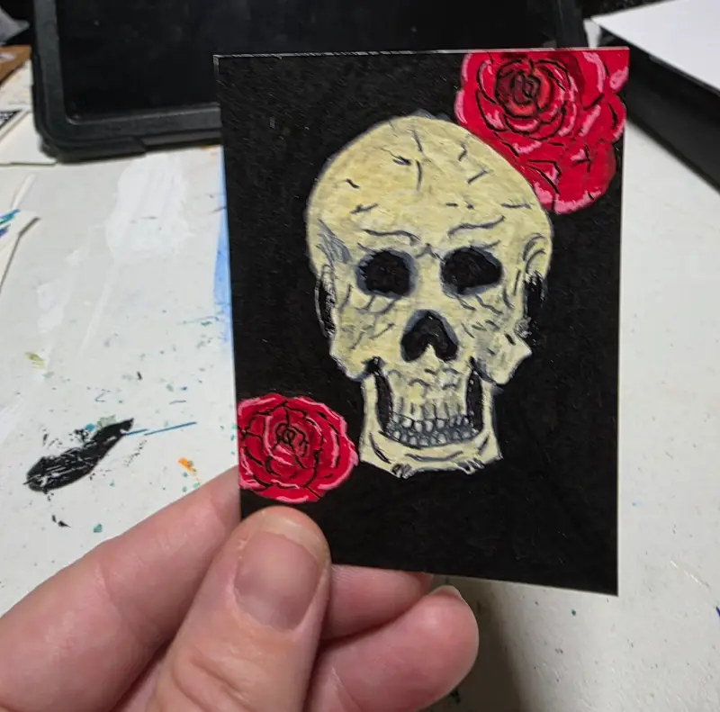 Love in Death III aceo art card
