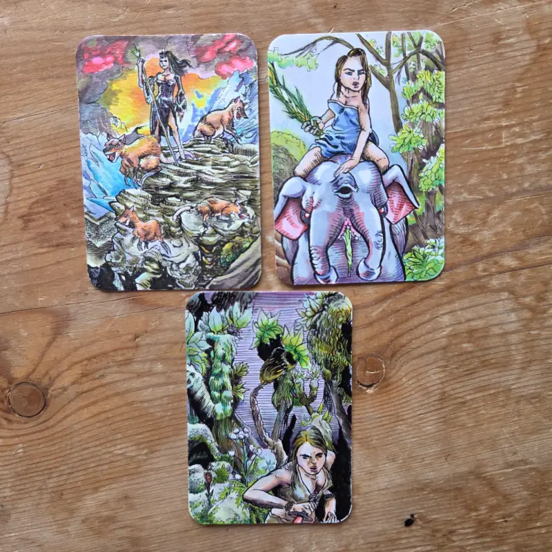 THE LEFTOVERS - Fantasy Babes aceo art card