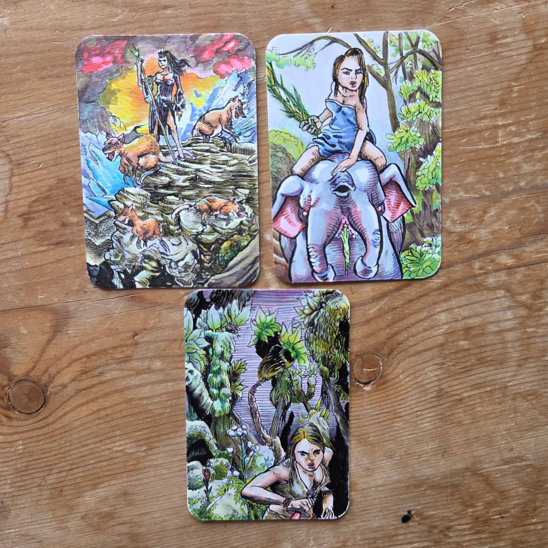 THE LEFTOVERS - Fantasy Babes aceo art card