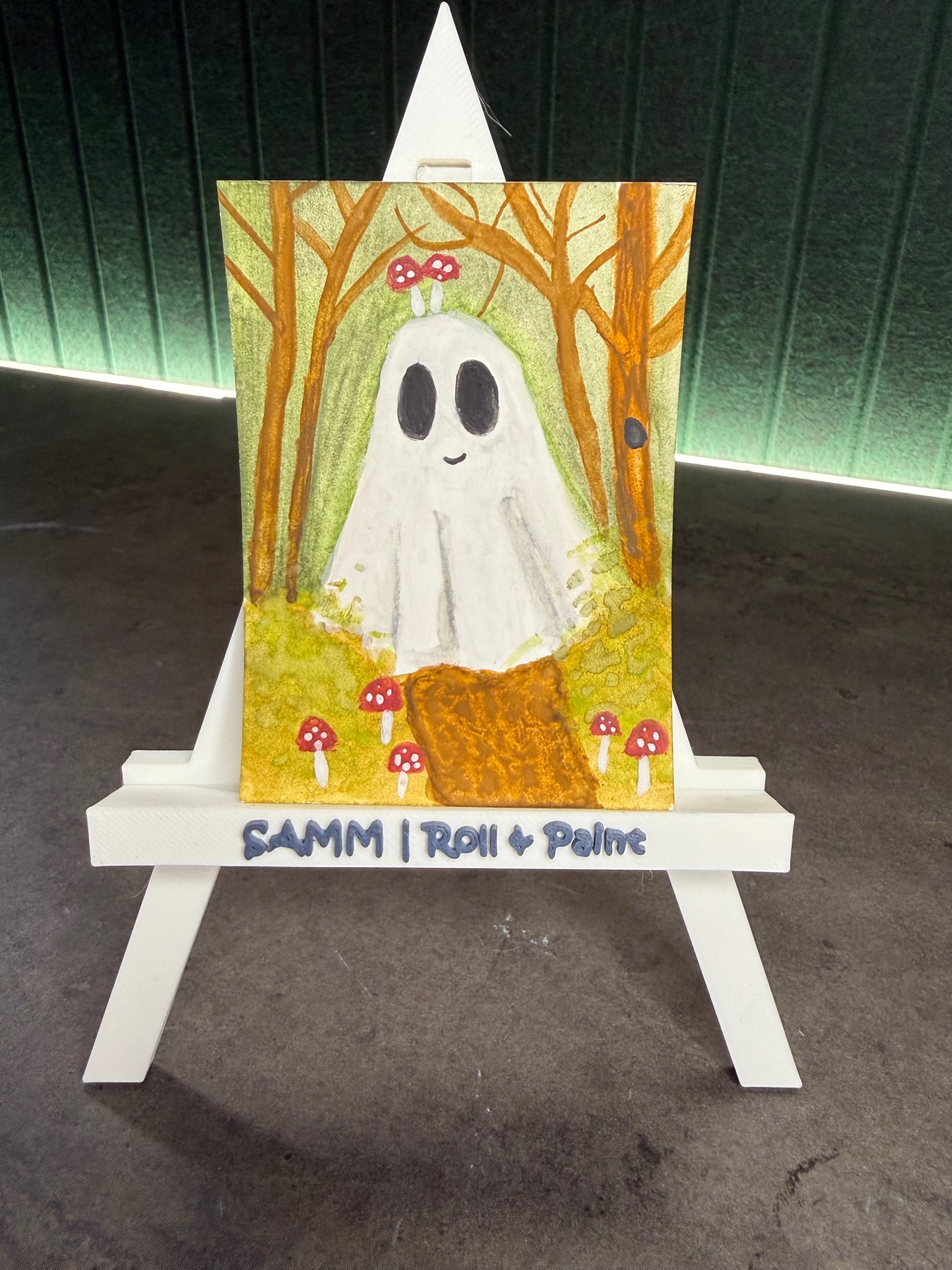 Roll & Paint day 26 | Derick aceo art card