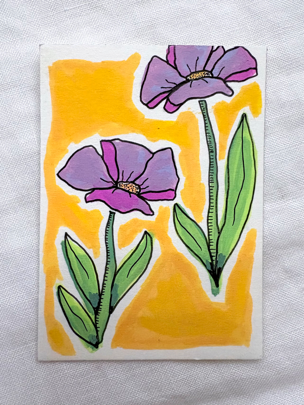 Petal aceo art card