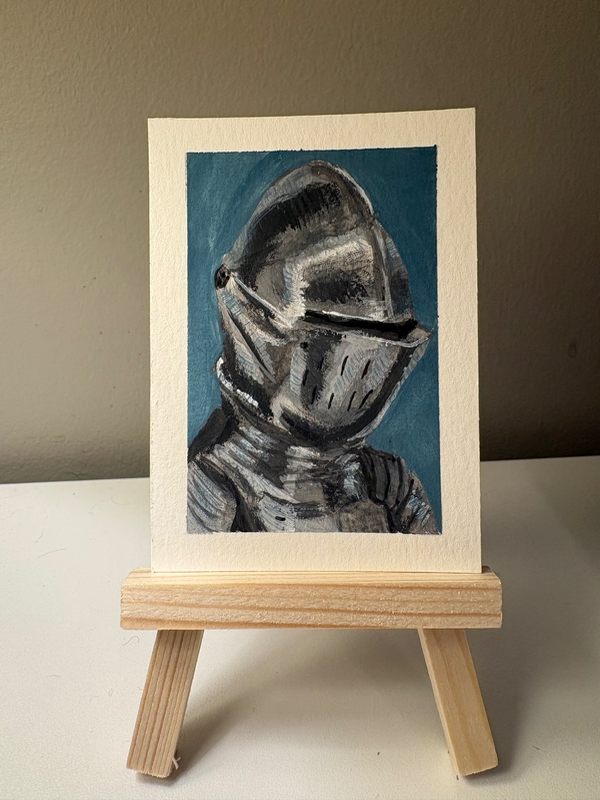 Armet Armor aceo art card