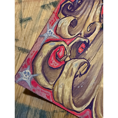 Angel’s Trumpet aceo art card thumbnail 2