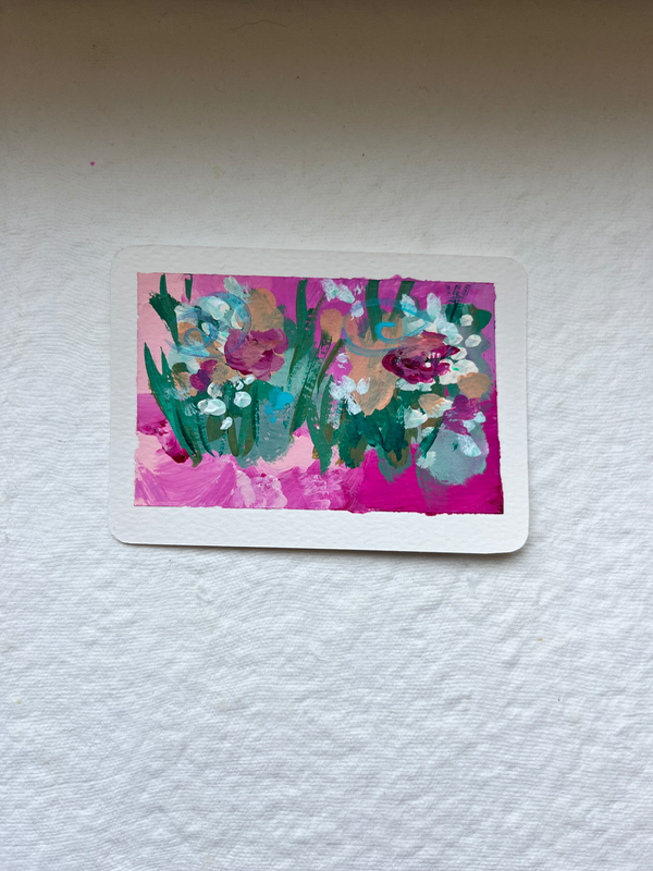 Flowersplash 1 aceo art card