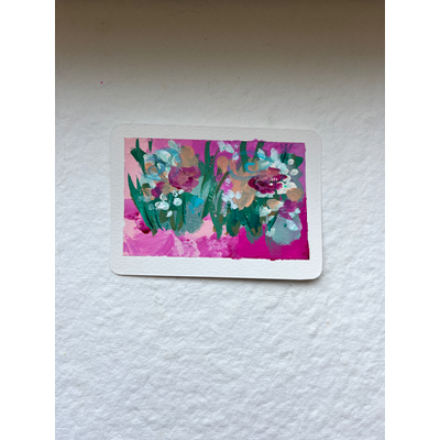 Flowersplash 1 aceo art card thumbnail 1
