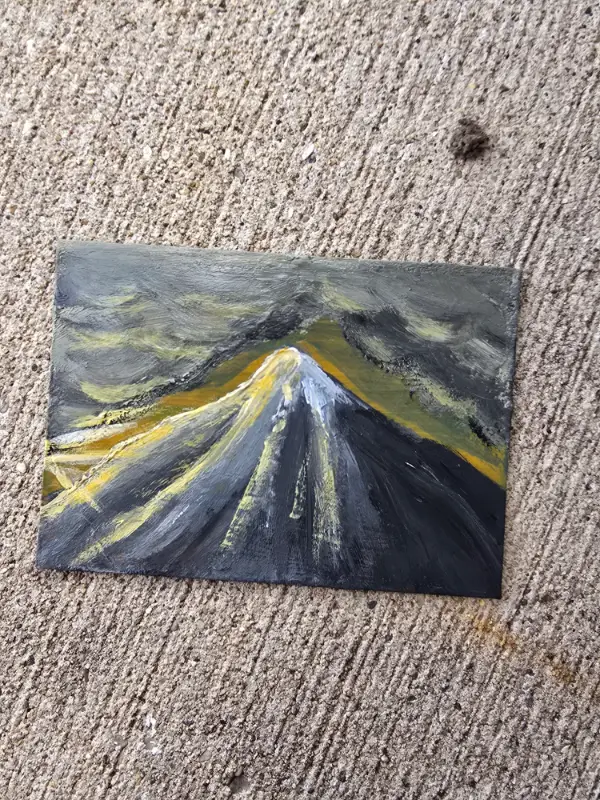 Sunrise Peak aceo art card