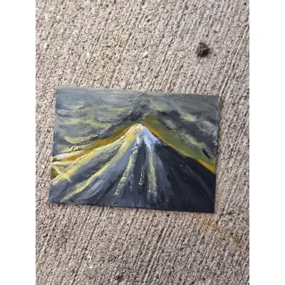Sunrise Peak aceo art card thumbnail 1