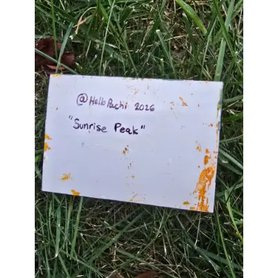 Sunrise Peak aceo art card thumbnail 2