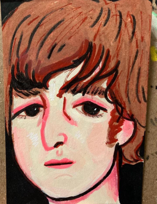 John Lennon 65 aceo art card thumbnail 1