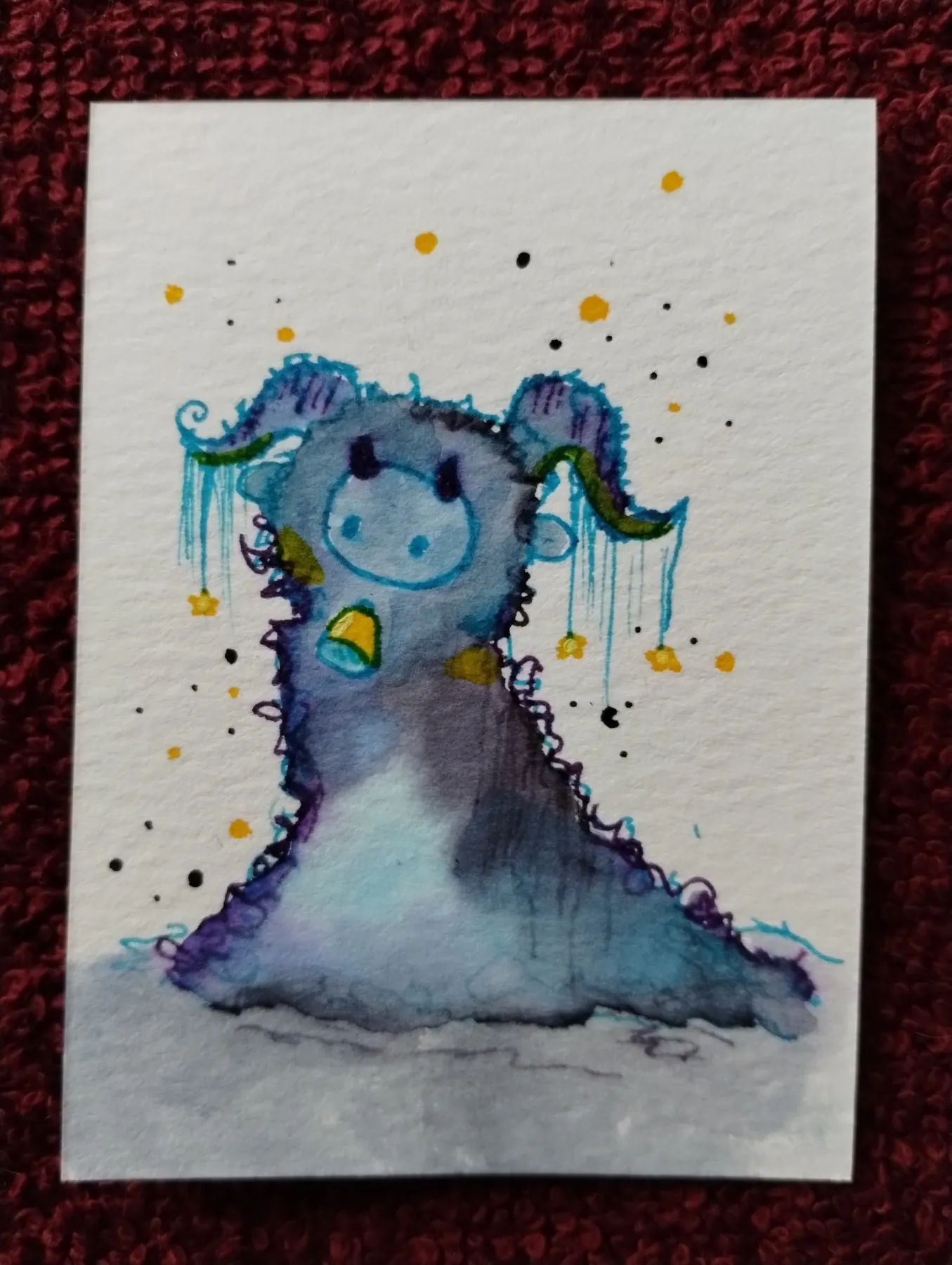 Spirit Blue aceo art card
