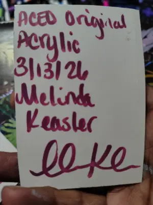 Outer space aceo aceo art card thumbnail 3