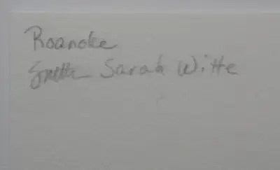 Roanoke Mixed Media Original Art ACEO Cyanotype Ink aceo art card thumbnail 3