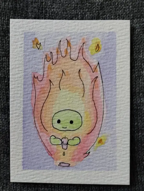 Melting aceo art card