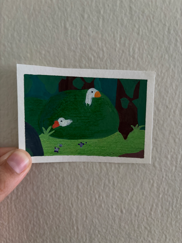 First Honk 2/2 aceo art card