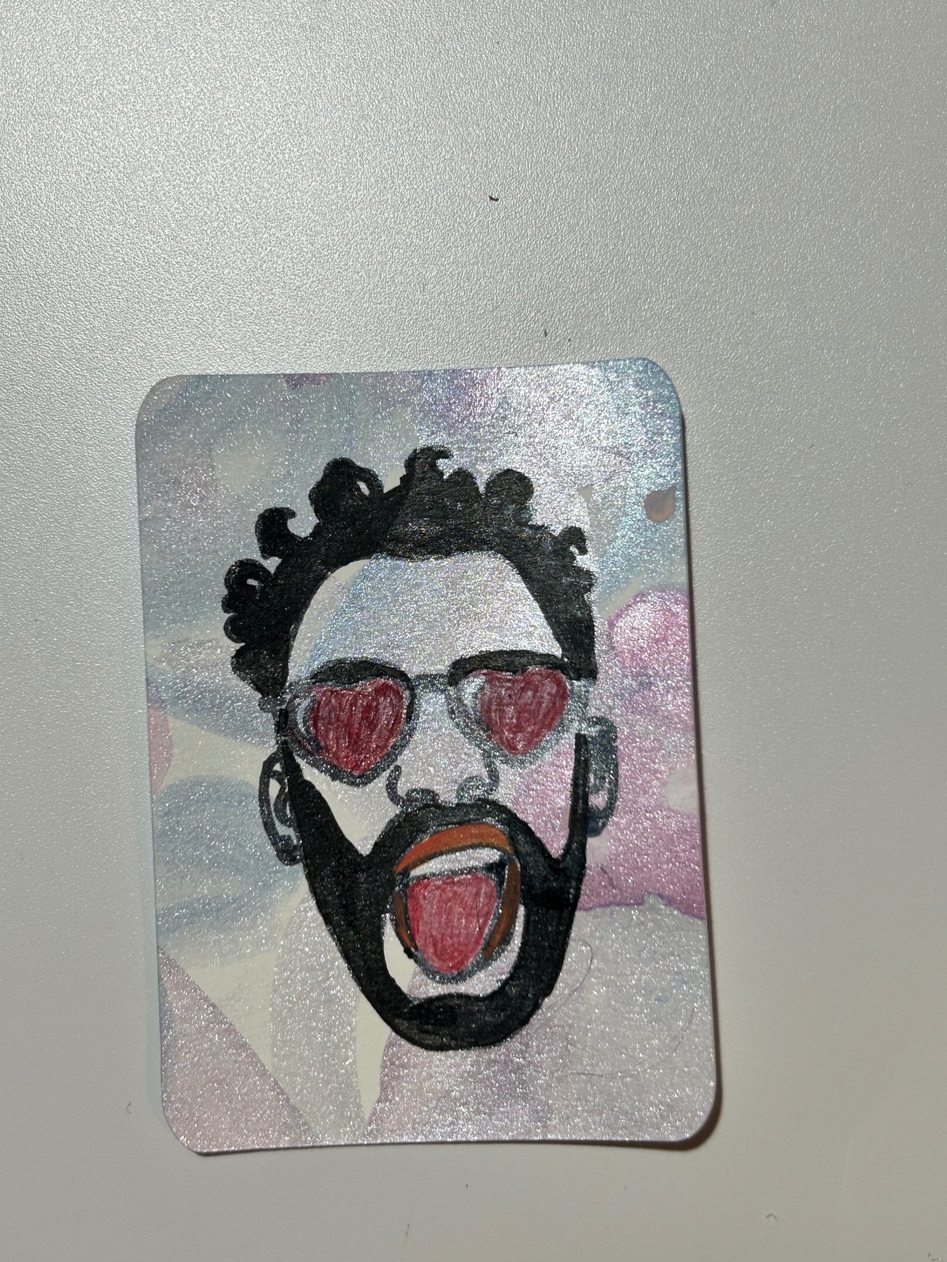 Bad Bunny aceo art card