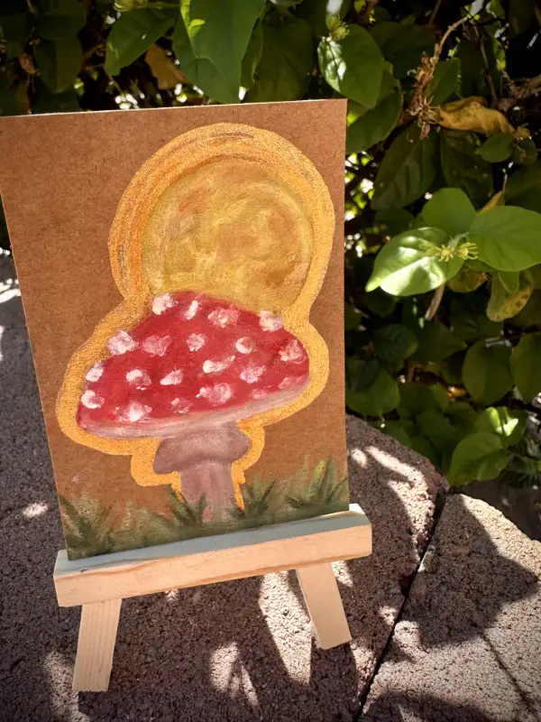 Fungi: Guardians of the Forest aceo art card