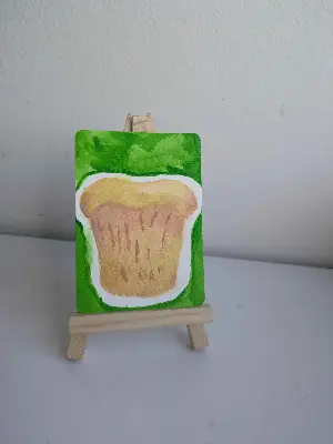 Oyster Mushroom aceo art card thumbnail 2