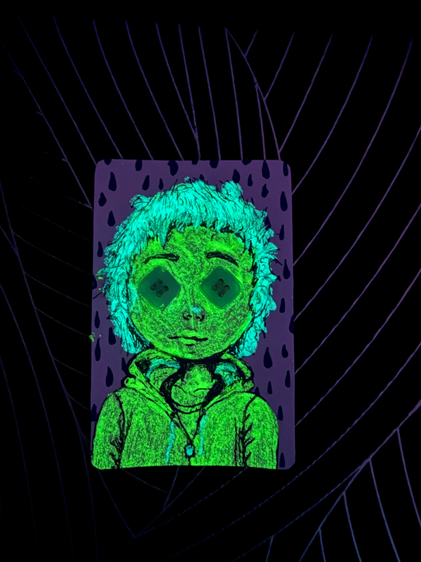 Rain Boy aceo art card