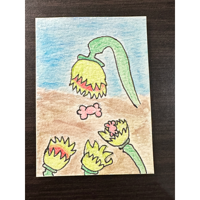 Feeding Time aceo art card thumbnail 1