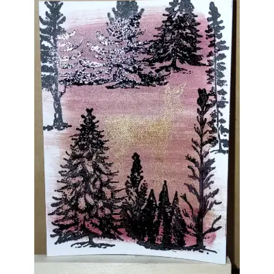 Camouflage aceo art card thumbnail 3