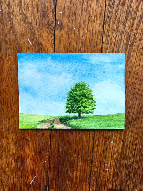 Sunday Stroll aceo art card