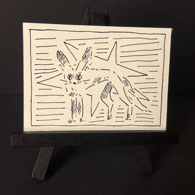 creature doodle ii aceo art card thumbnail 1