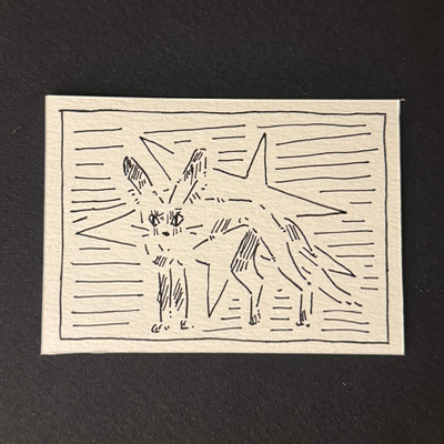 creature doodle ii aceo art card thumbnail 2