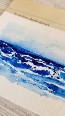 Rough Seas aceo art card thumbnail 2