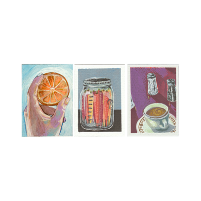 Food & Drink Bundle aceo art card thumbnail 1
