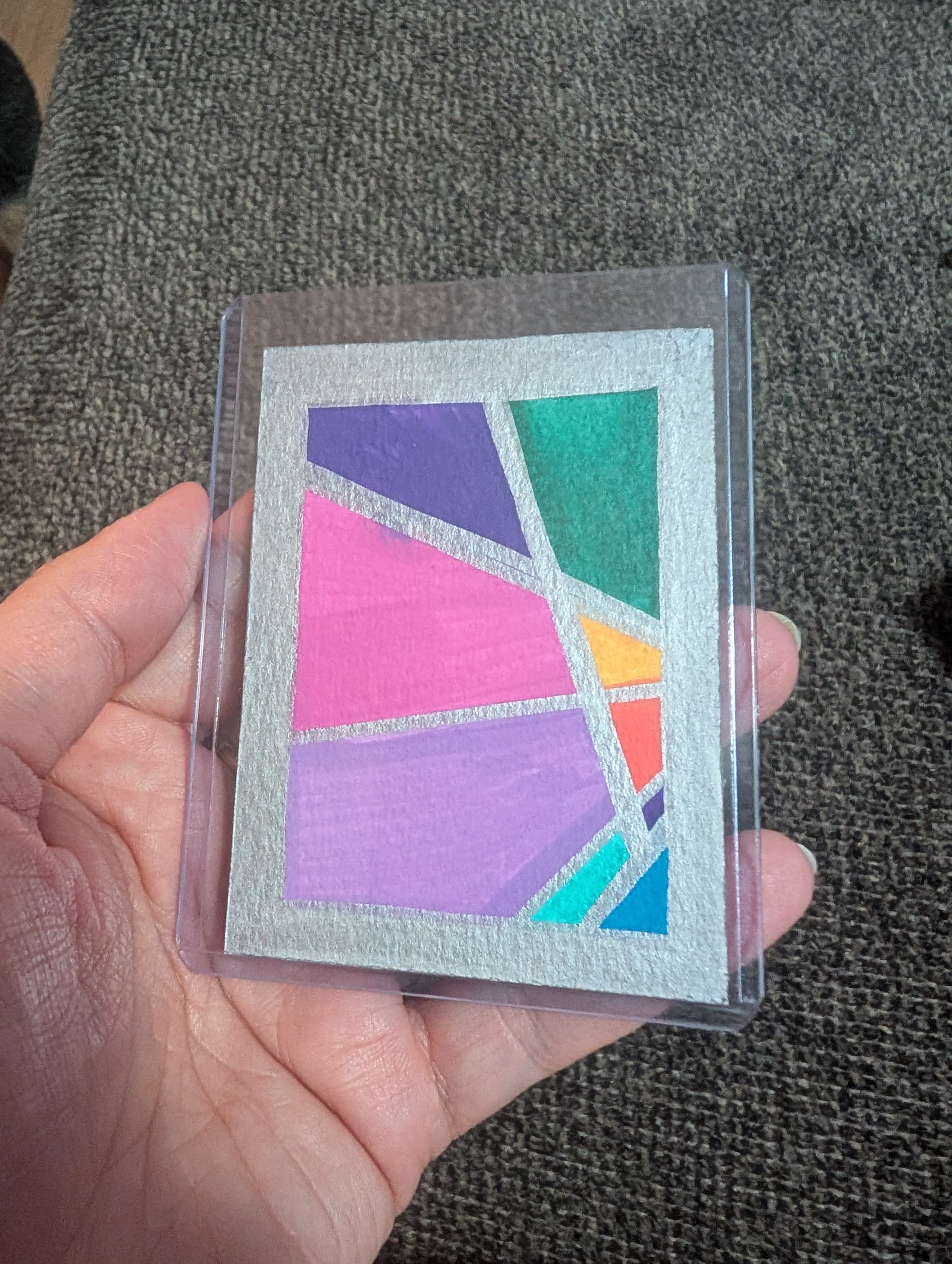 Geometry #6 of 6 aceo art card