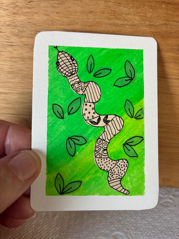 Mr. Snake aceo art card