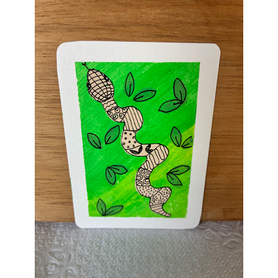 Mr. Snake aceo art card thumbnail 2