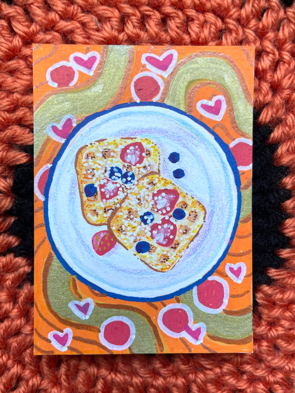 Breakfast is Served 3/4 aceo art card