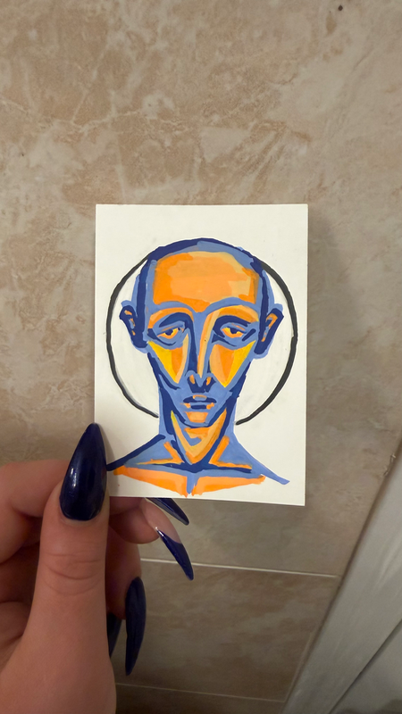 portrait series 1 - sunken sun aceo art card