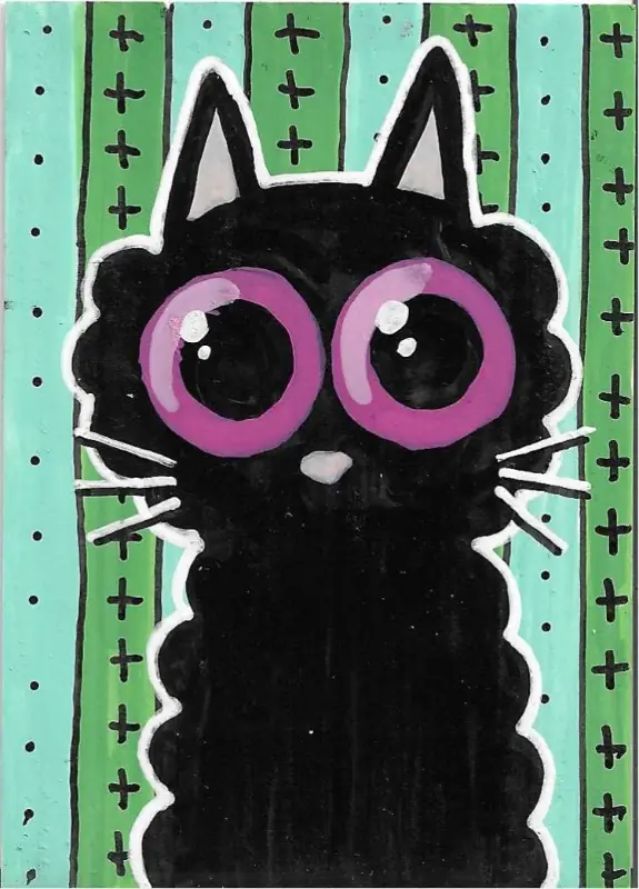 Soft Kitty aceo art card