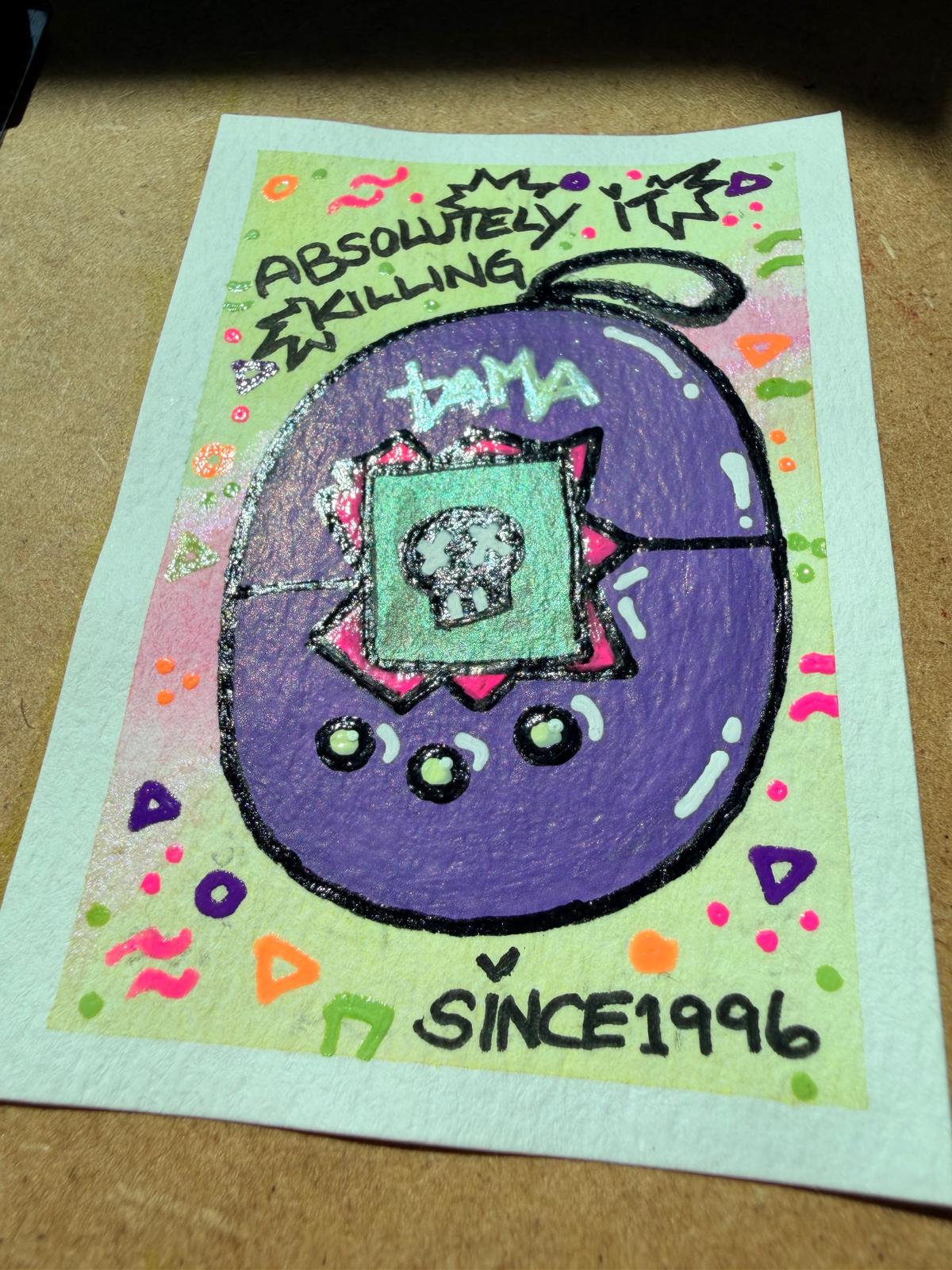 Digital Vintage aceo art card thumbnail 2