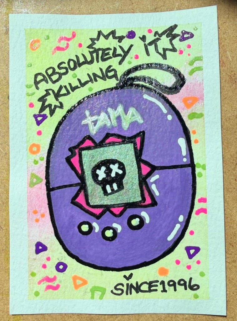 Digital Vintage aceo art card