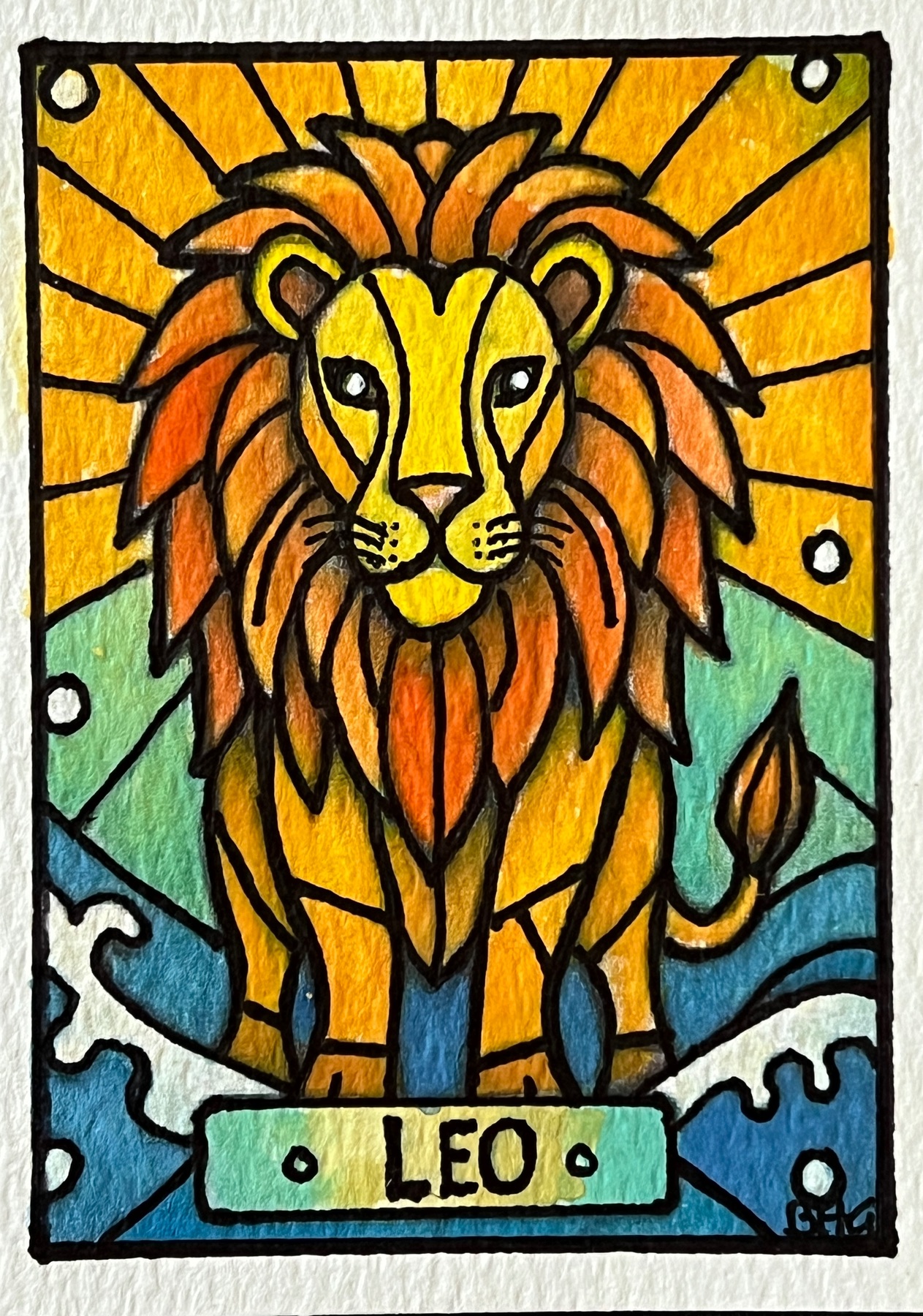 Leo aceo art card