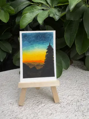 Sunset Hideaway aceo art card thumbnail 2