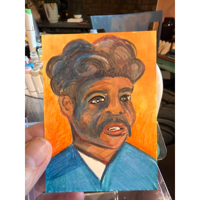 Penniman Style (Little Richard) aceo art card thumbnail 1
