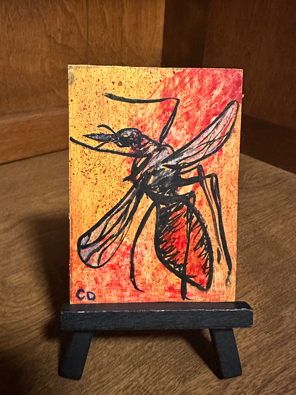 Mosquito aceo art card