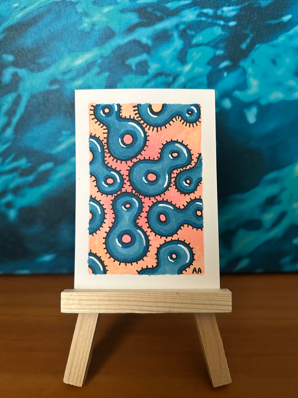 Petri Dish aceo art card